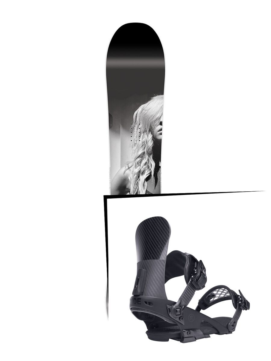 Set: Nitro SMP 2017 + Ride El Hefe, black - Snowboardset - Bild 1