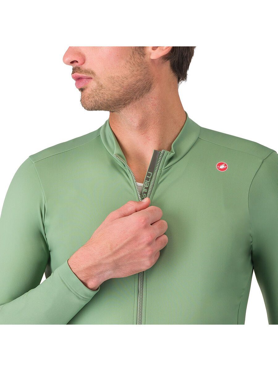 Castelli Espresso Thermal Jersey, green pepper/deep green - Bild 3