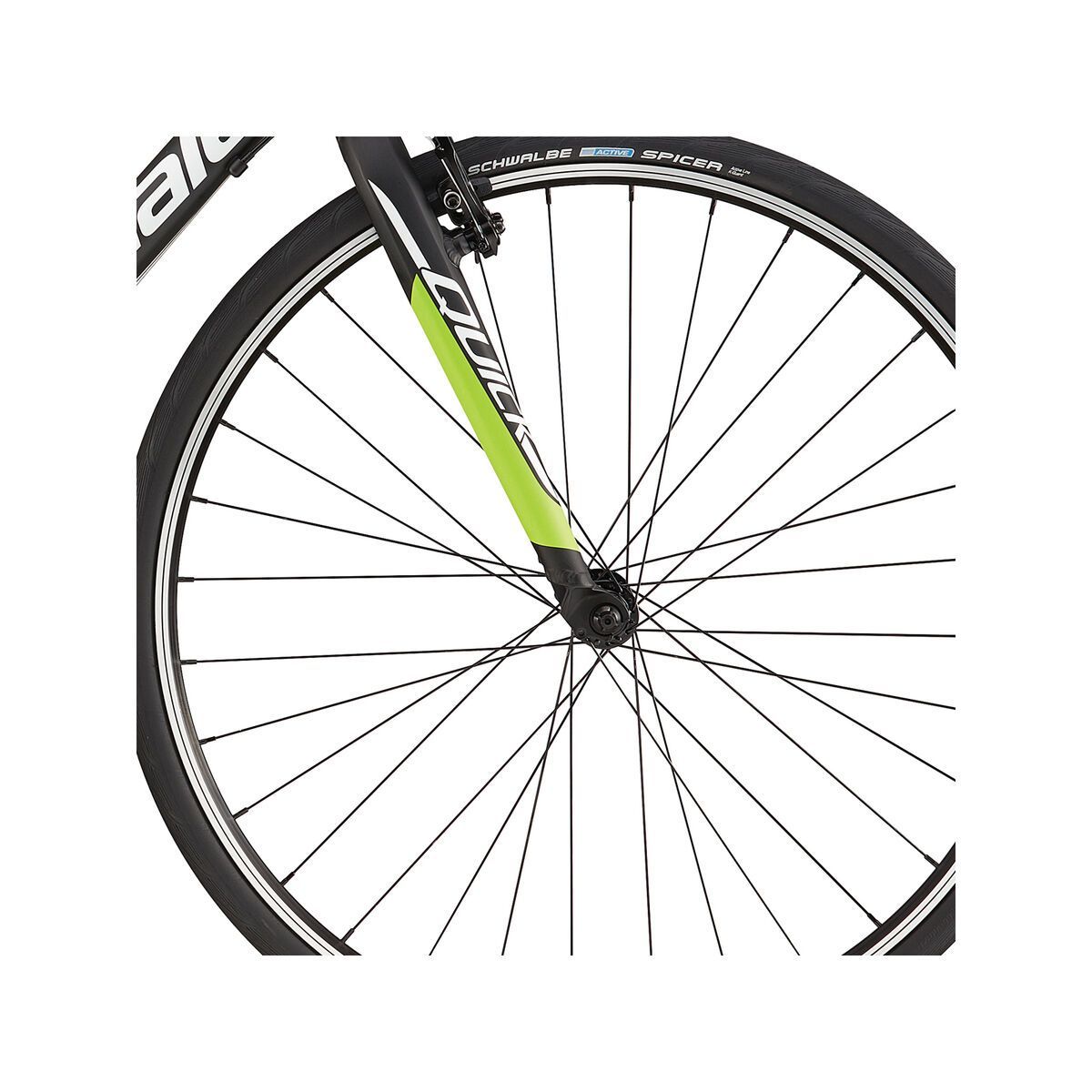 Cannondale Quick 5, jet black w/ berzerker green, magnesium white, gloss - Bild 2