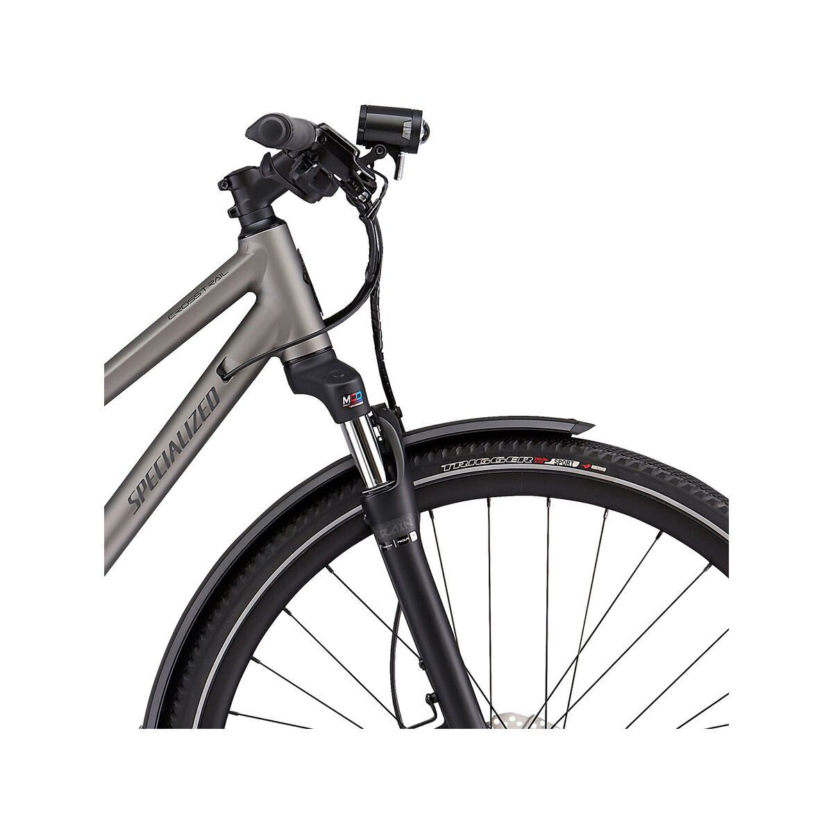 Specialized Crosstrail Elite Step-Through EQ - Black Top Collection, satin brushed - Bild 7