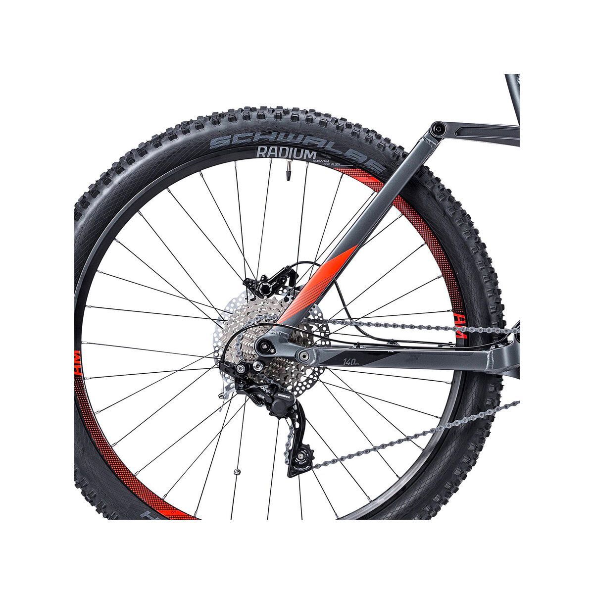 Cube Stereo Hybrid 140 HPA Pro 27.5, grey/black/flashred - Bild 4