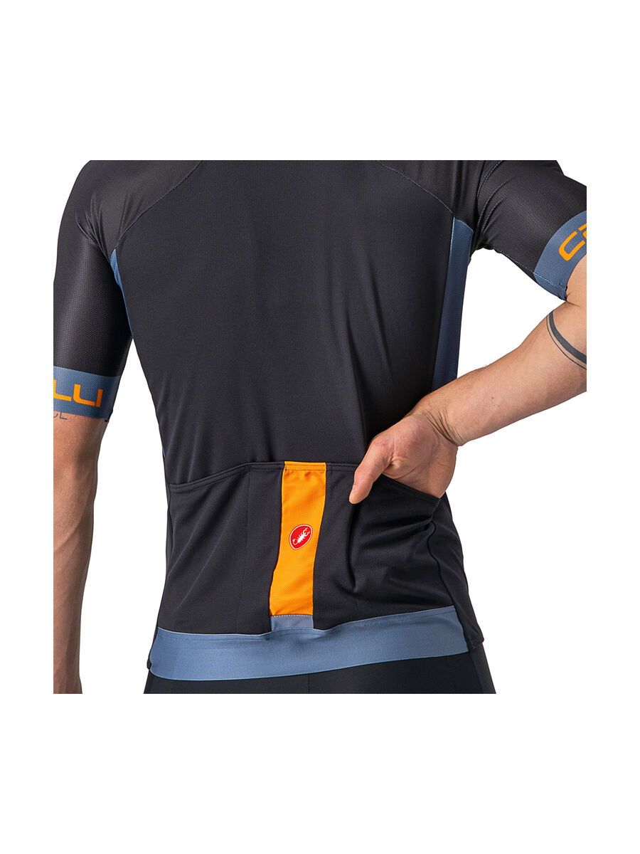 Castelli Entrata VI Jersey, light black/light steel blue-p - Bild 7