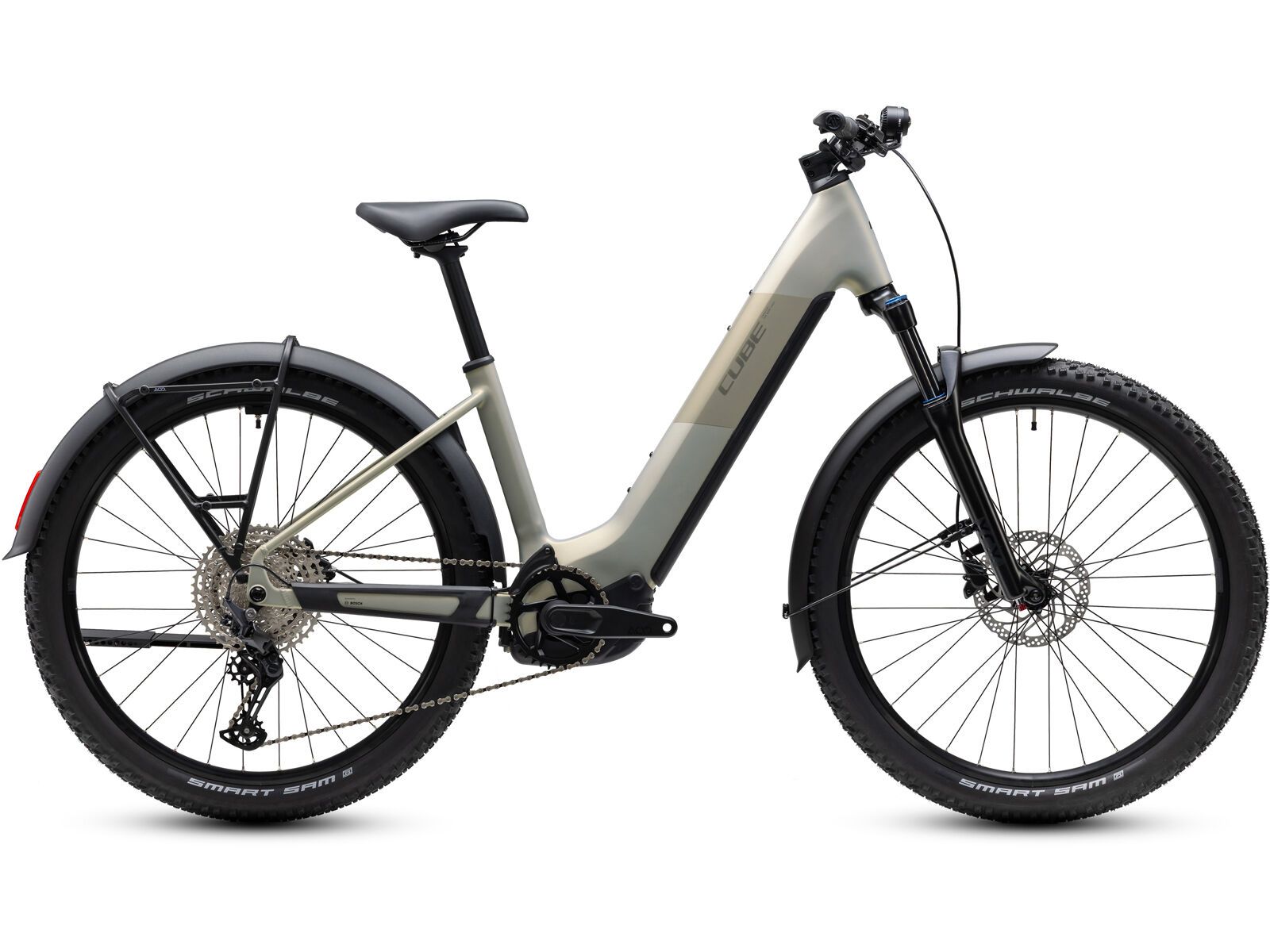 Cube Reaction Hybrid One 720 FE Easy Entry 27.5, pearlsilver´n´chrome - Bild 1
