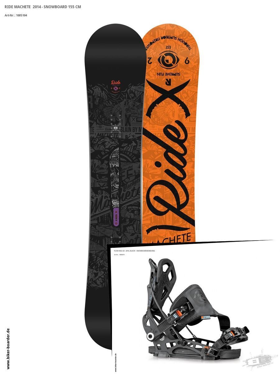 Set: Ride Machete  + Flow NX2-SE (1008207S) - Bild 1