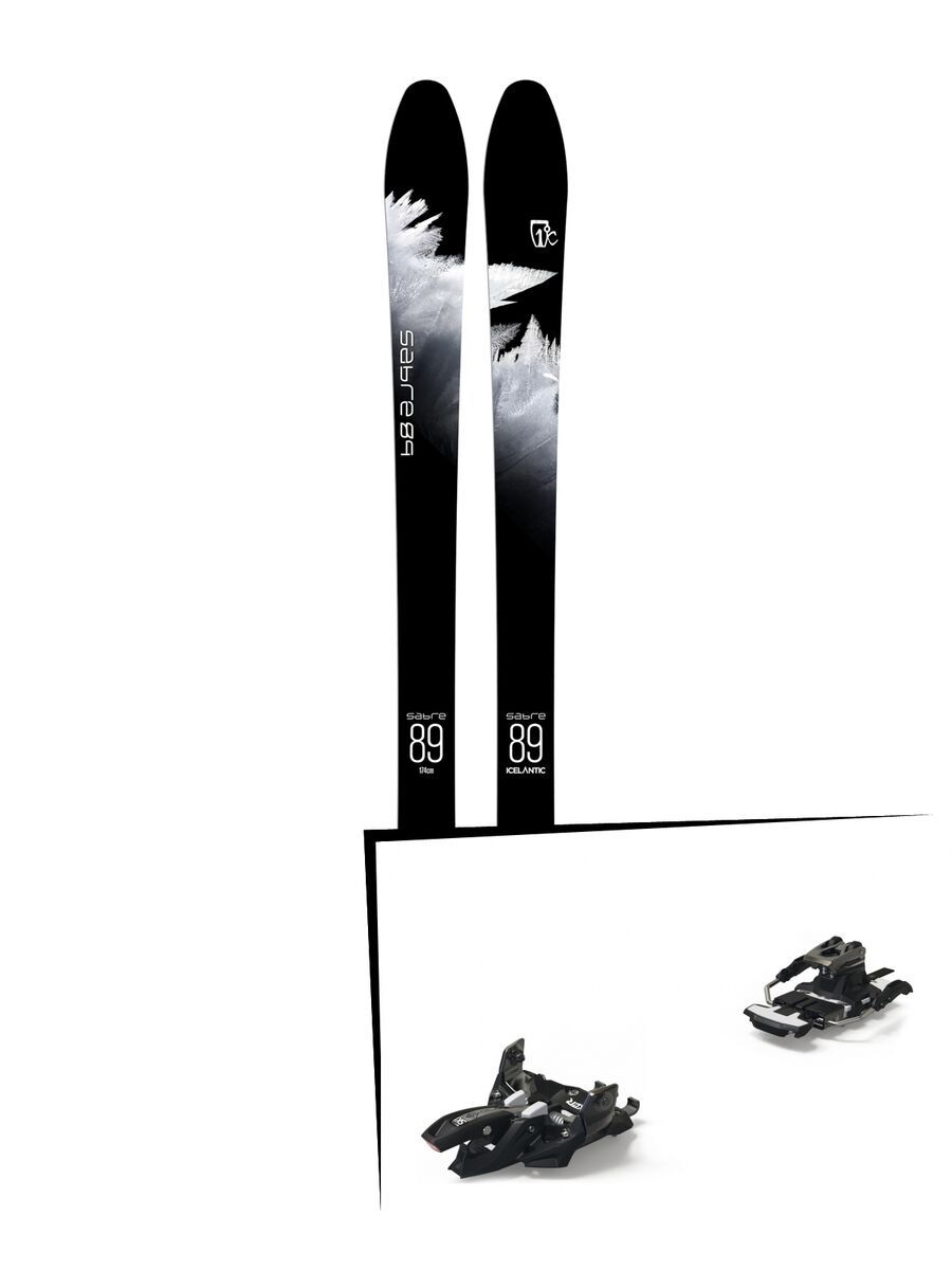 Set: Icelantic Sabre 89 2018 + Marker Alpinist 9 Long Travel black/titanium - Bild 1