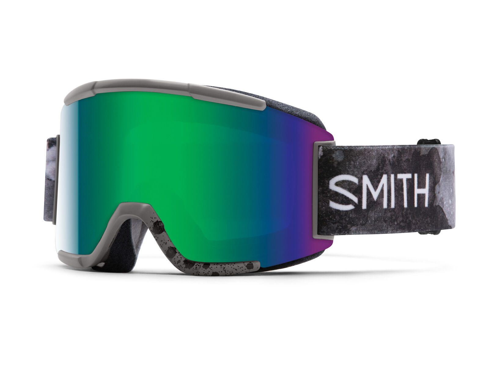 Smith Squad + Spare Lens, cement bleached/green sol-x mirror - Bild 1