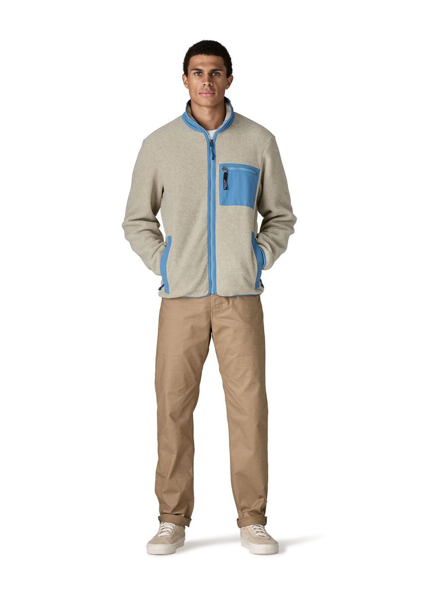 Patagonia Men's Synchilla Jacket, oatmeal heather w/shore blue - Bild 4