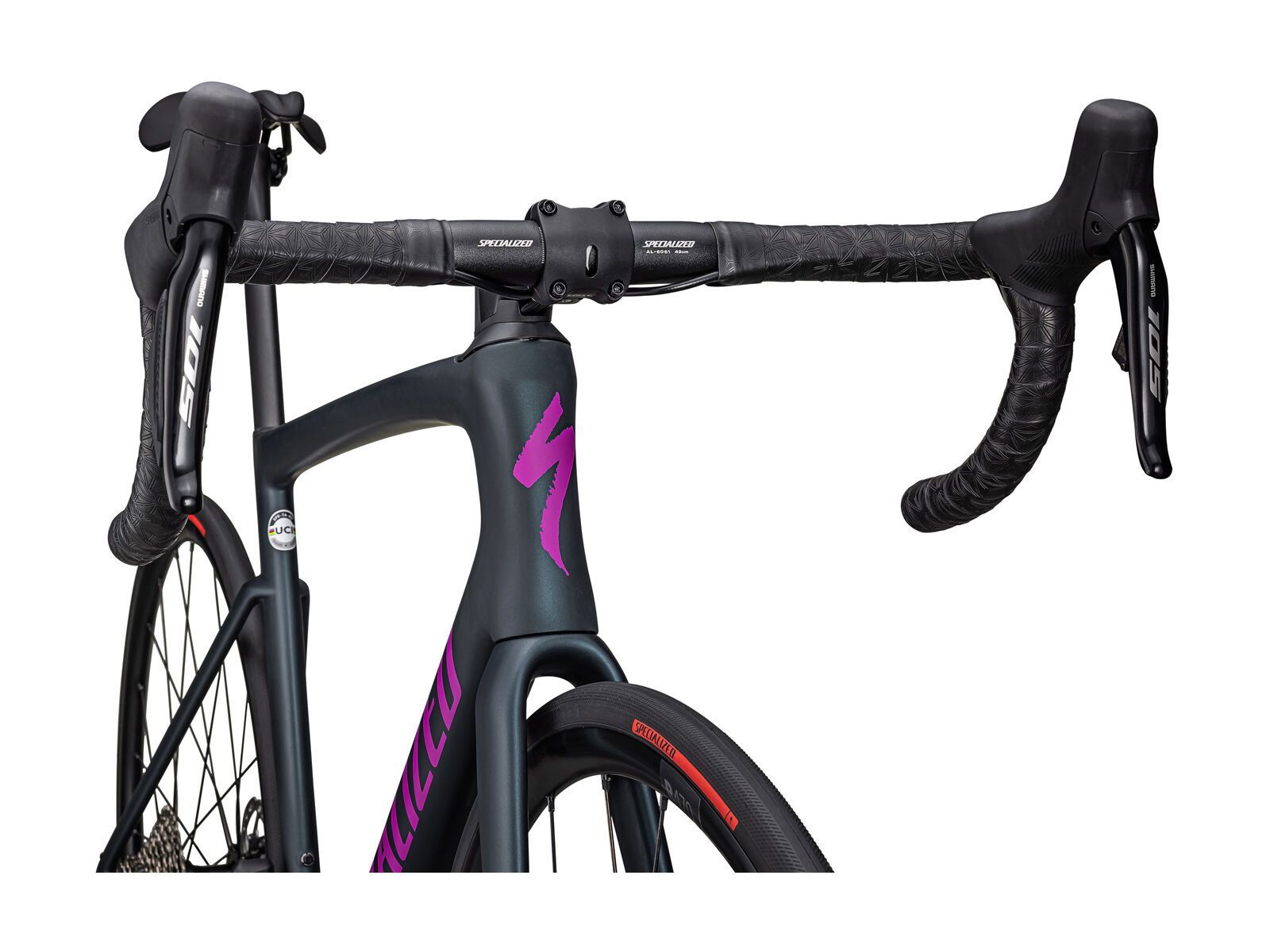 Specialized Tarmac SL7 Comp - Shimano 105 Di2, metallic deep lake/purple orchid - Bild 5