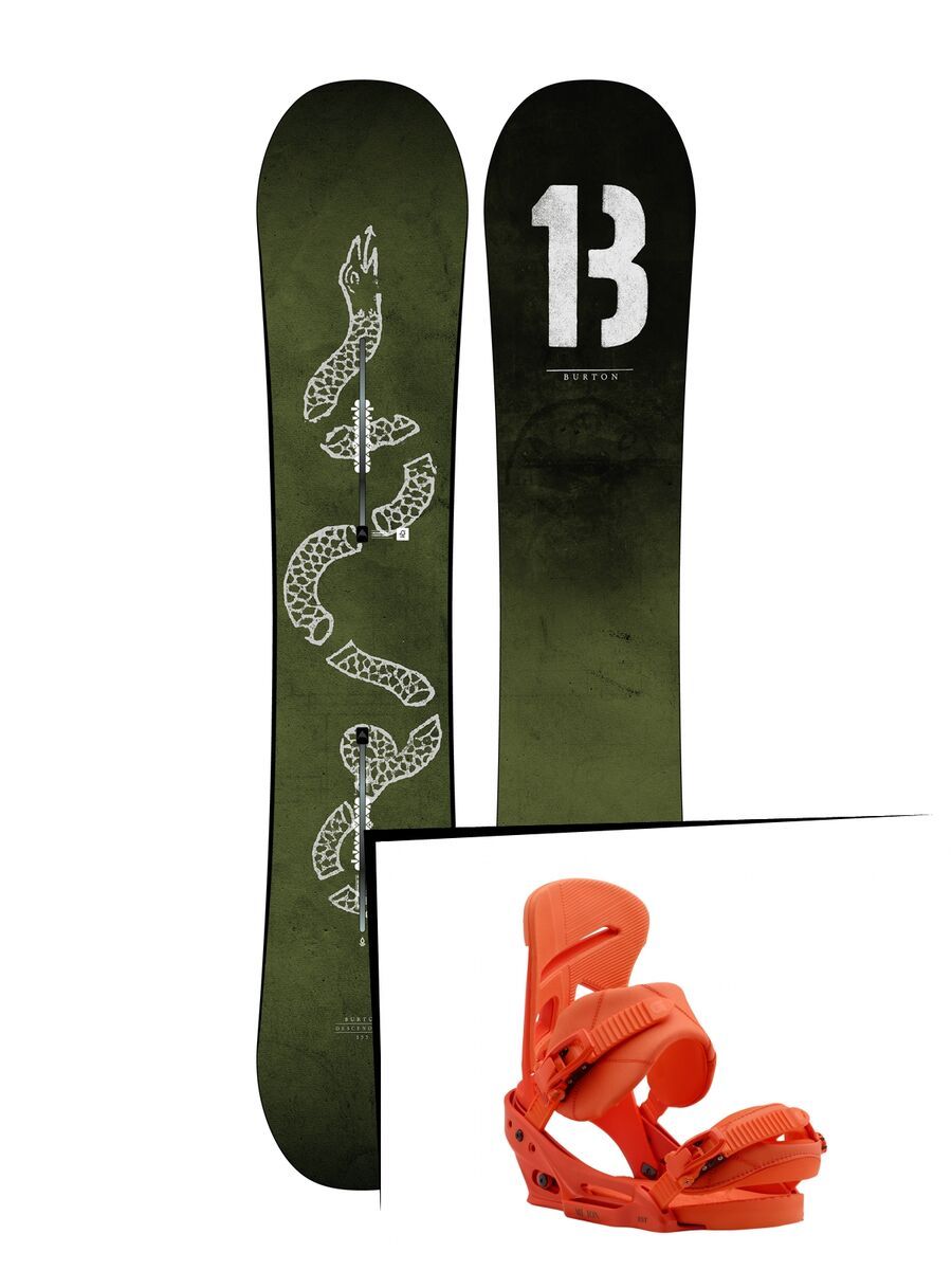 Set: Burton Descendant 2019 + Burton Mission EST orang sick le - Bild 1