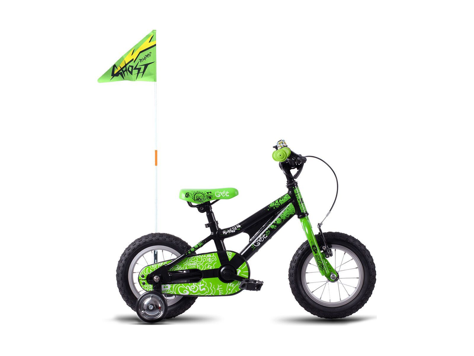 Ghost Powerkid AL 12, night black/riot green/star white - Bild 1