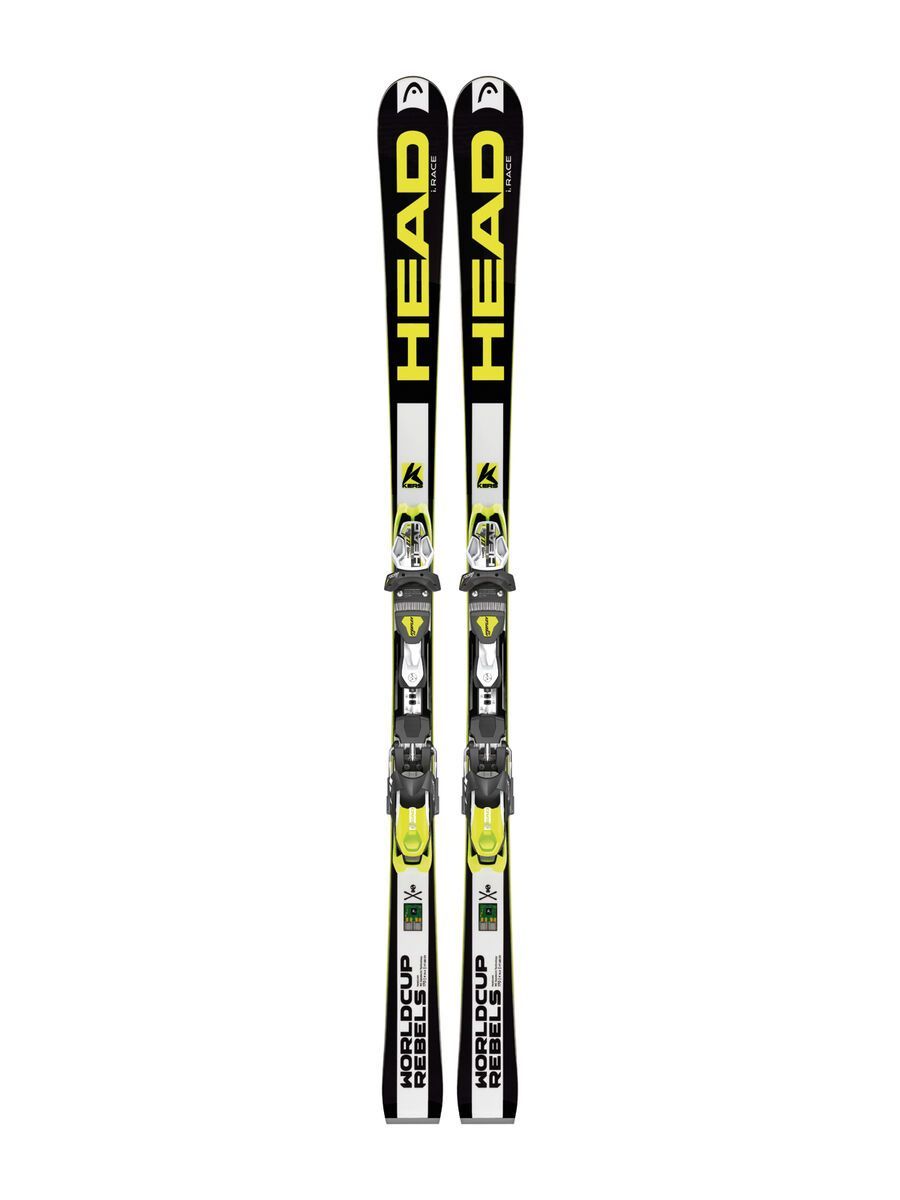Head Worldcup Rebels i.Race + Freeflex Pro 11, 85 mm 2016, black/white - Alpinski - Bild 1