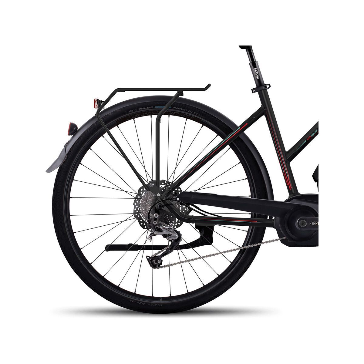 Ghost Hybride Andasol Trekking 5 W 400, night black/jade blue/neon red - Bild 4