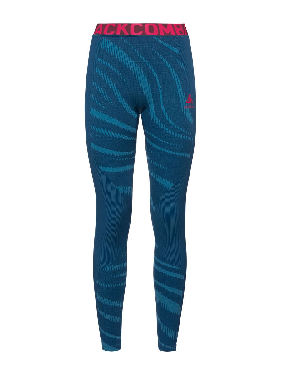 Odlo SUW Bottom Pant Performance Blackcomb, poseidon - turkish tile - diva pink - Bild 1