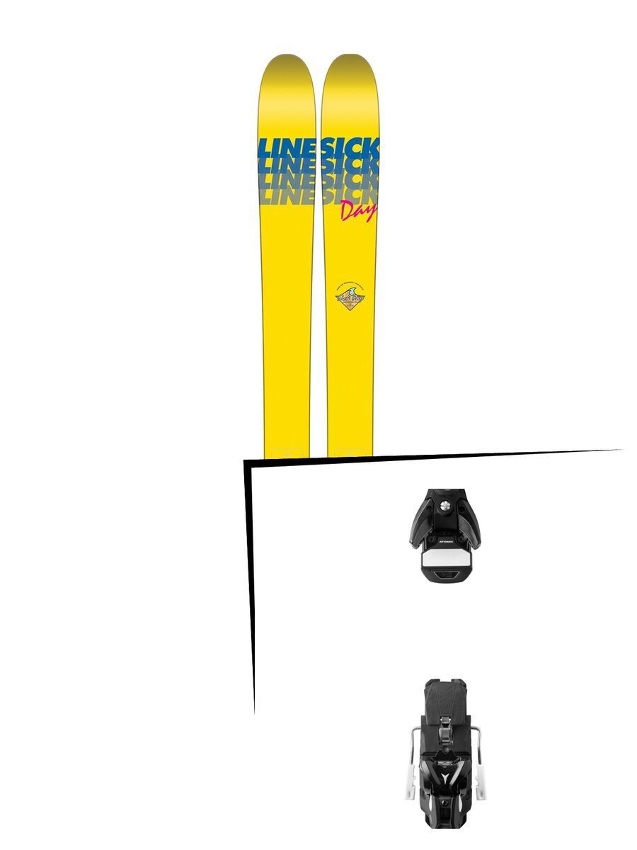 Set: Line Sick Day 110 2017 + Atomic STH 13 WTR 115 mm, black/gun metal - Skiset - Bild 1