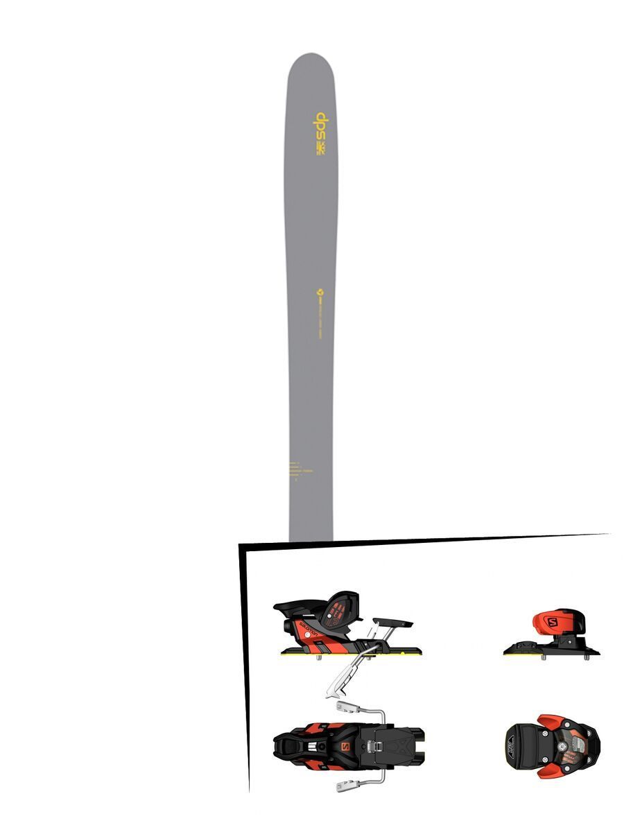 DPS Skis Set: Wailer 112 RPC Hybrid 2016 + Salomon Warden MNC 13 - Bild 1