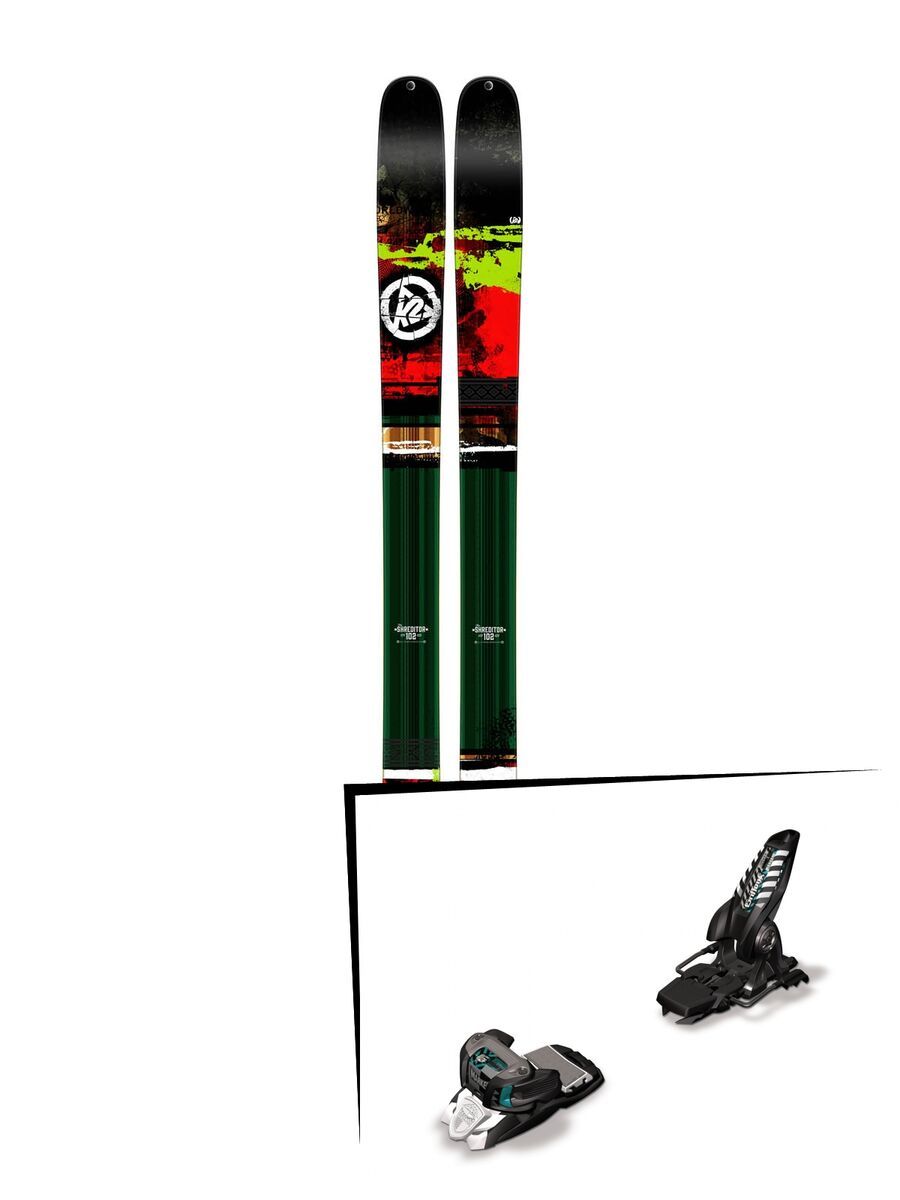 K2 SKI Set: Shreditor 102 2015 + Marker Griffon 13 - Bild 1