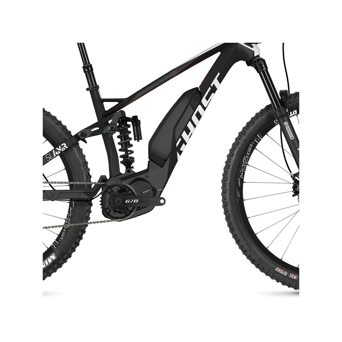 Ghost Hybride SL AMR S4.7+ LC, titanium grey/star white/riot red - Bild 3