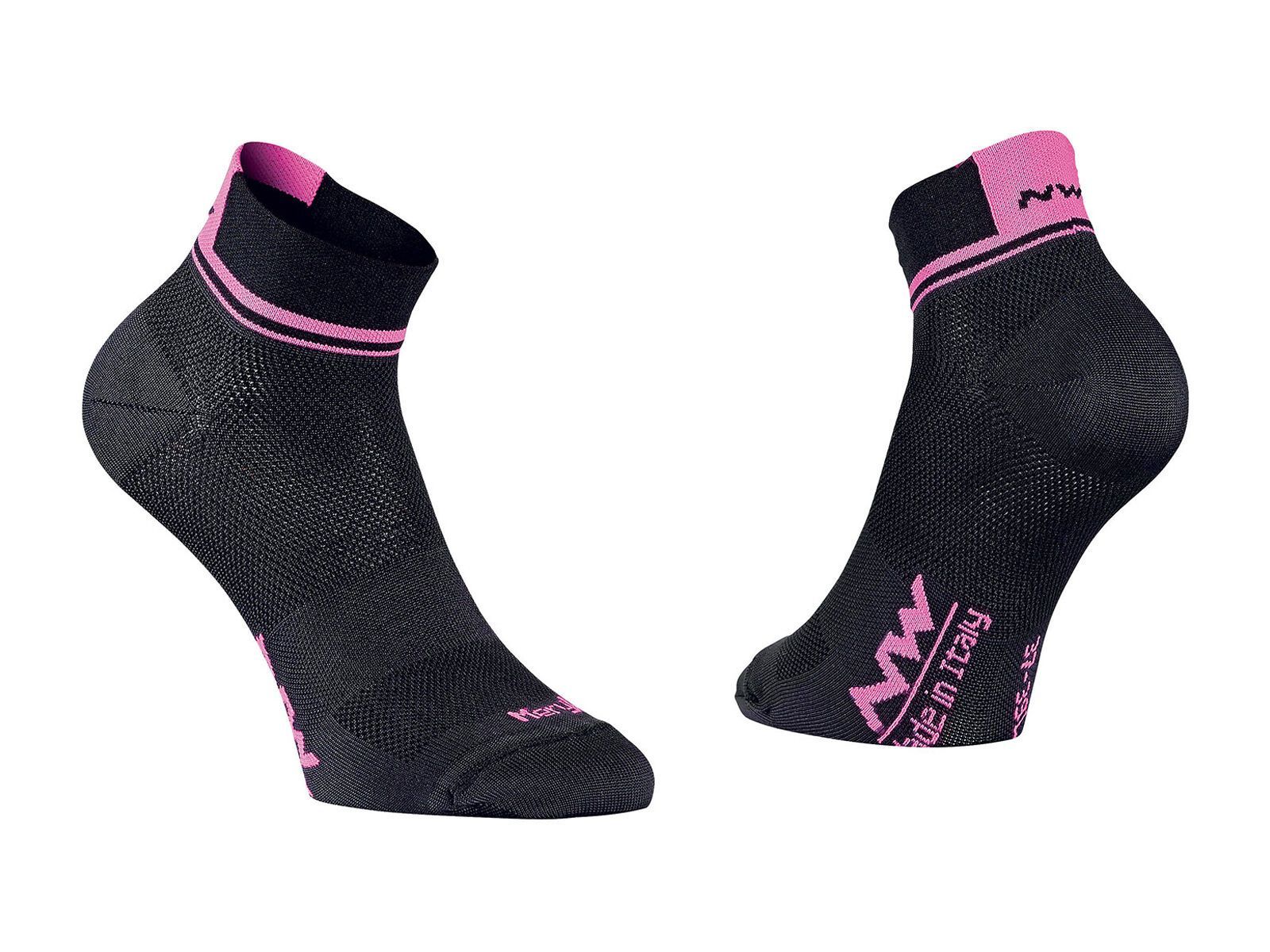 Northwave Logo 2 Wmn Socks, black/pink fluo - Bild 1