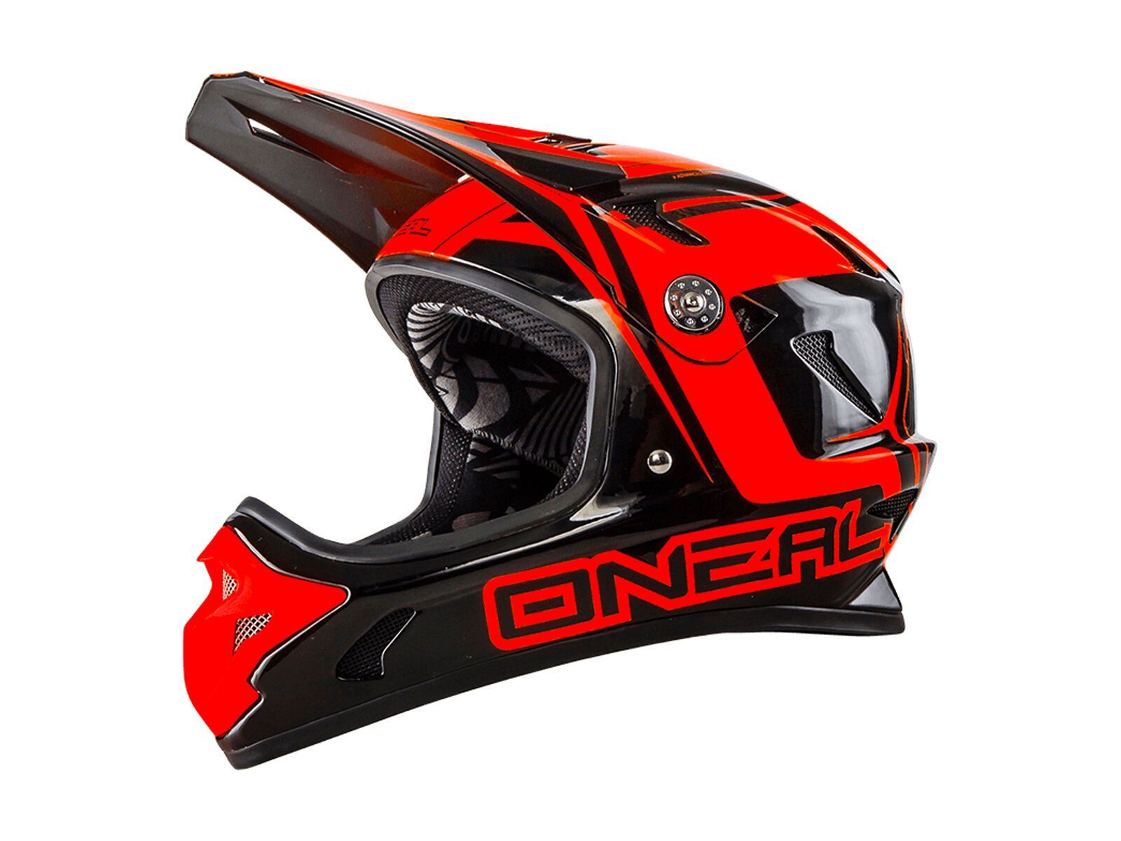 ONeal Spark Fidlock DH Helmet Steel, black/red - Bild 1