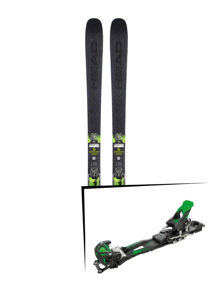 Set: Head Kore 93 2019 + Tyrolia Adrenalin 16 solid black flash green - Bild 1