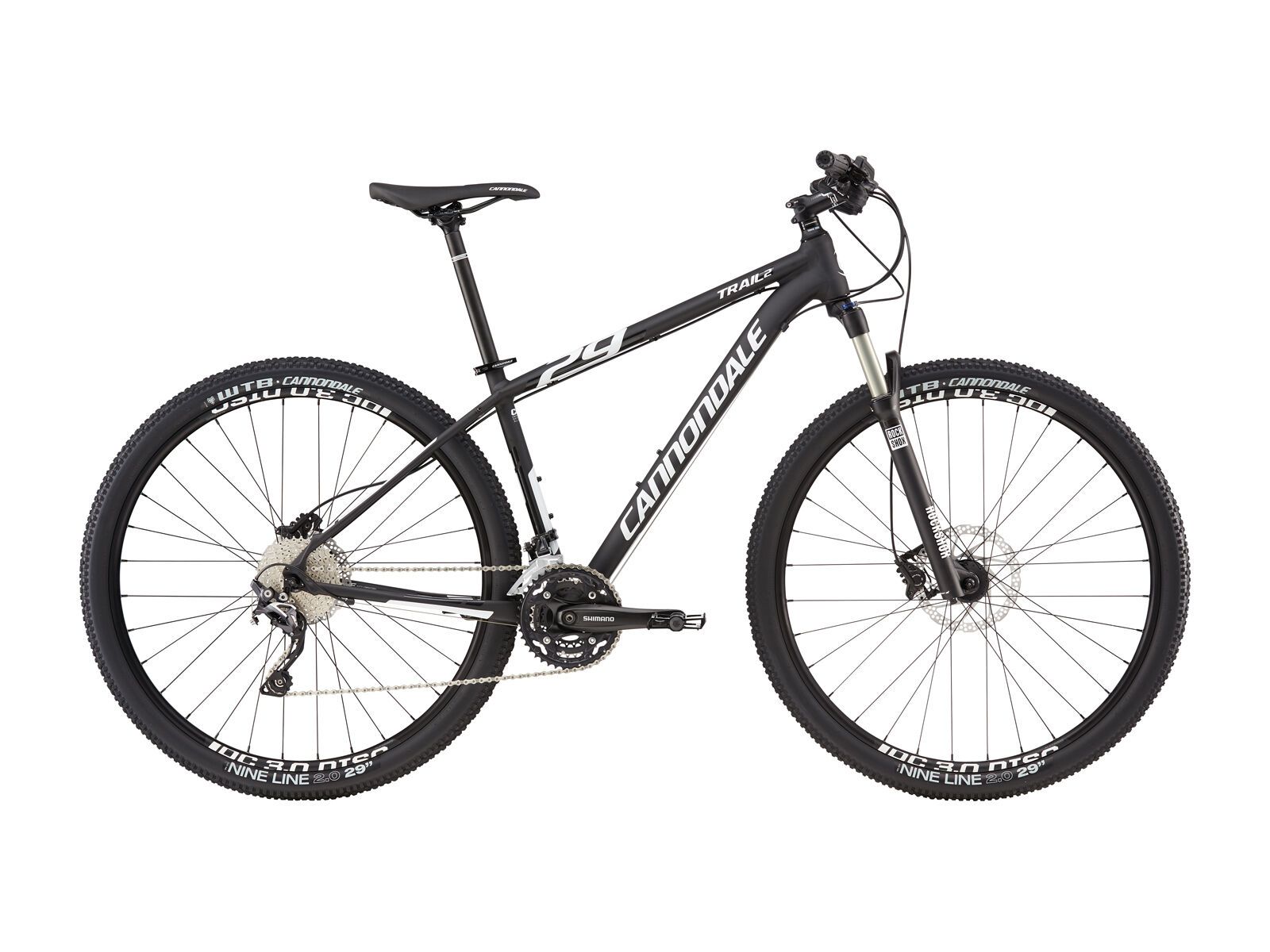 Cannondale Trail 2 29, matte jet black w/ gloss jet black, magnesium white - Bild 1