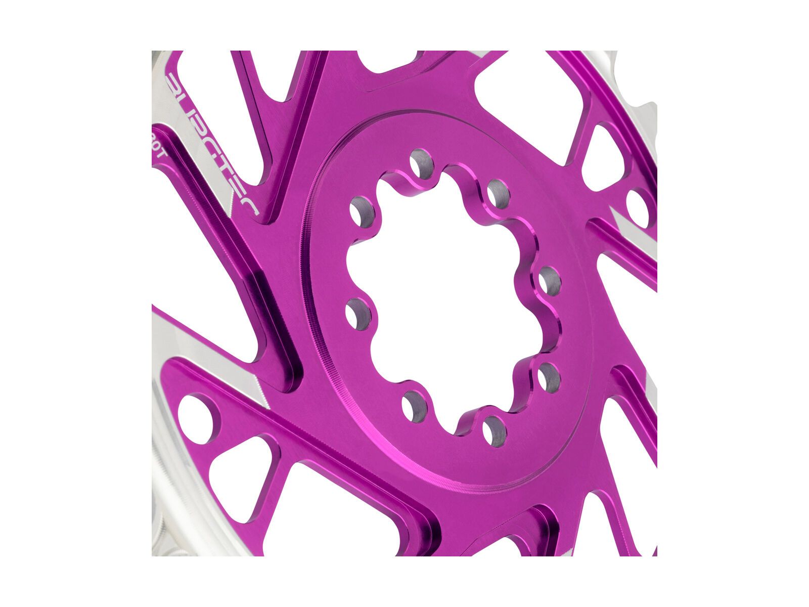 Burgtec 3 mm Offset Thick Thin Chainring SRAM 8-Bolt, purple rain - Bild 6