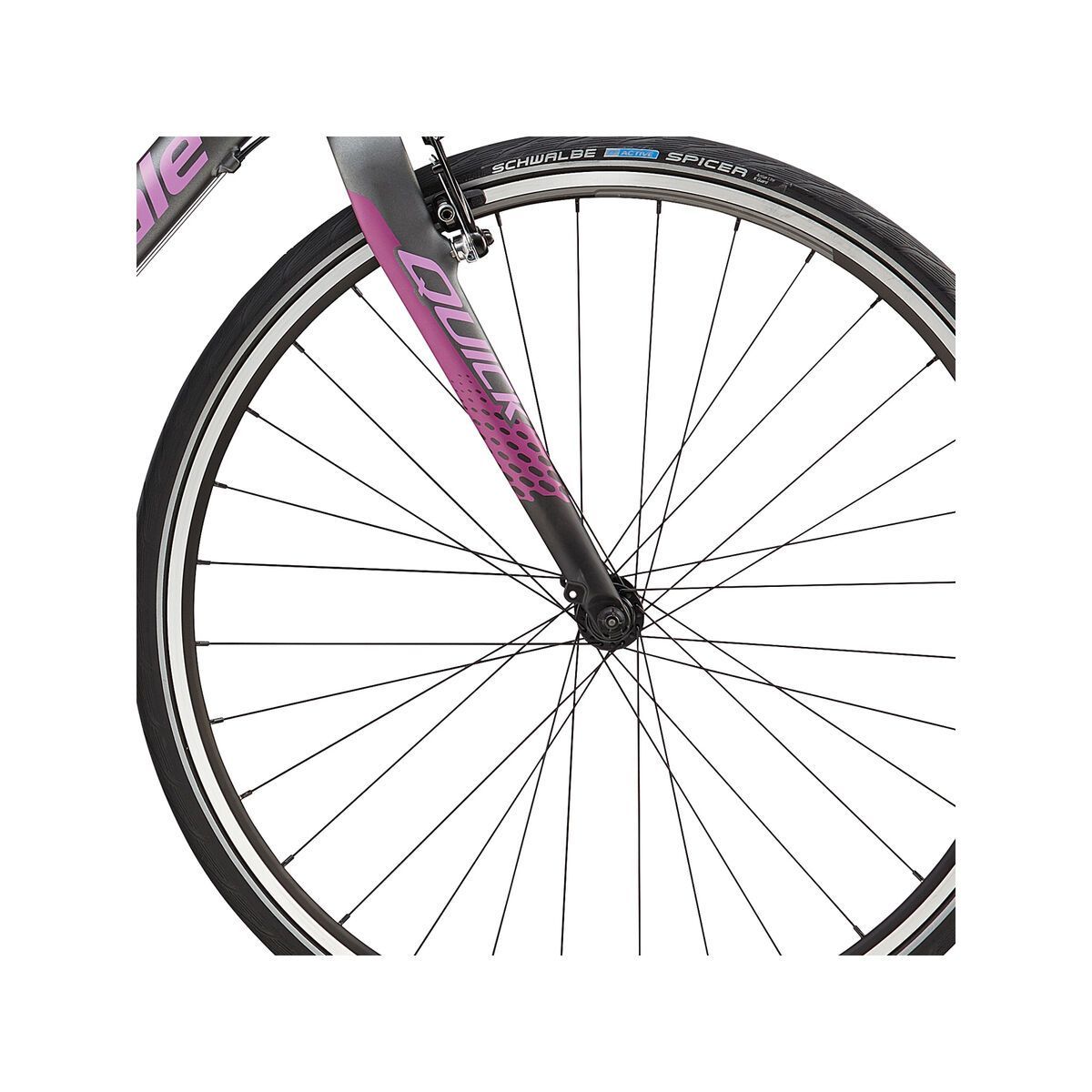 Cannondale Quick Speed Women's 3, charcoal grey w/ red violet, orchid, matte - Bild 2