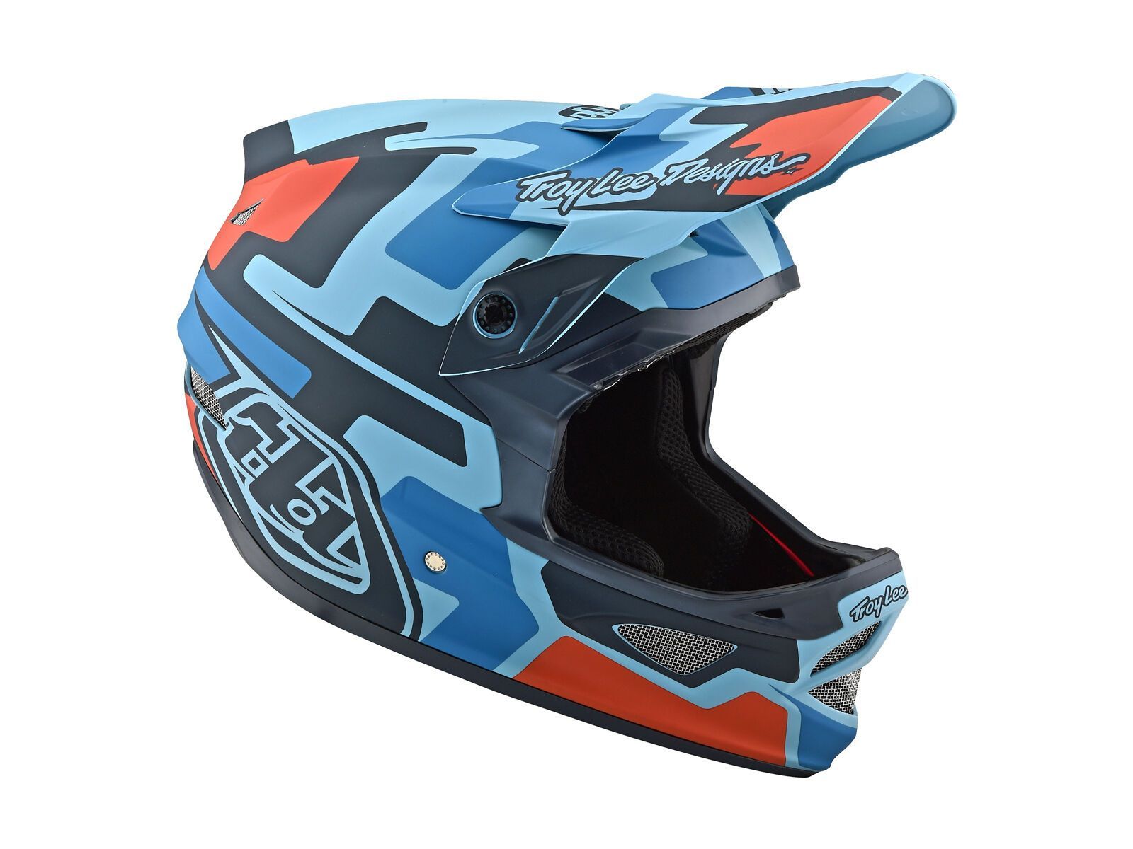 TroyLee Designs D3 Fiberlite Speedcode Helmet, blue/black - Bild 7