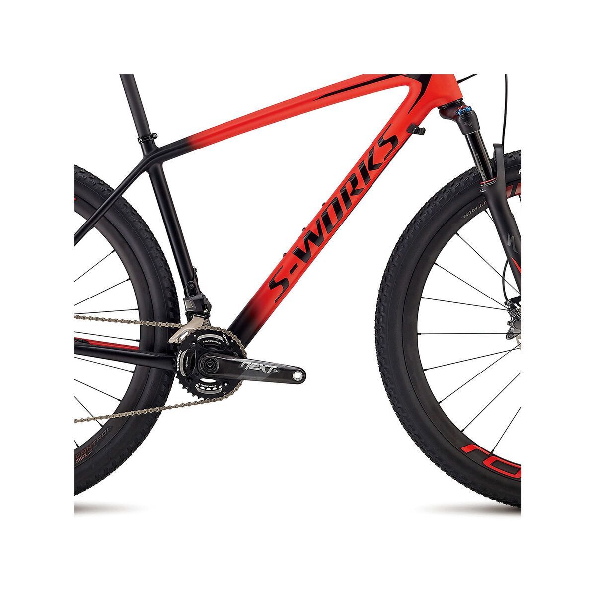 Specialized S-Works Epic HT Di2, satin gloss rocket red/black - Bild 3