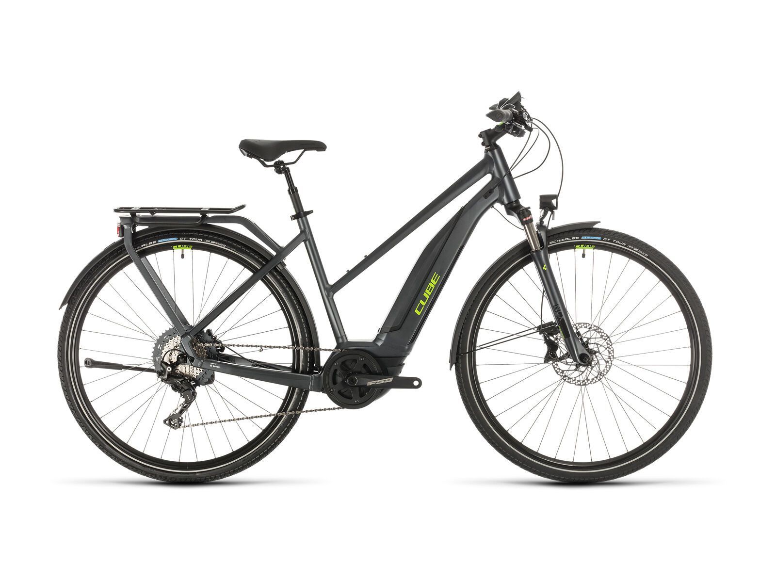 Cube Touring Hybrid EXC Trapeze, iridium´n´green - Bild 1