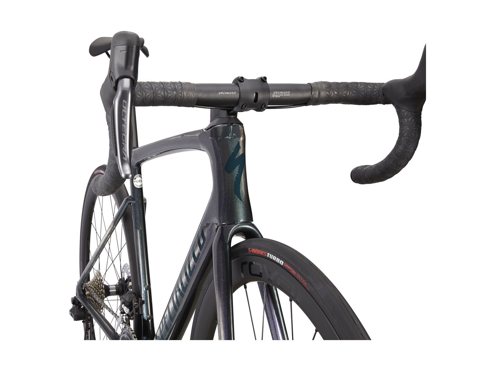 Specialized Tarmac SL7 Expert, gloss carbon/oil tint/forest green - Bild 6