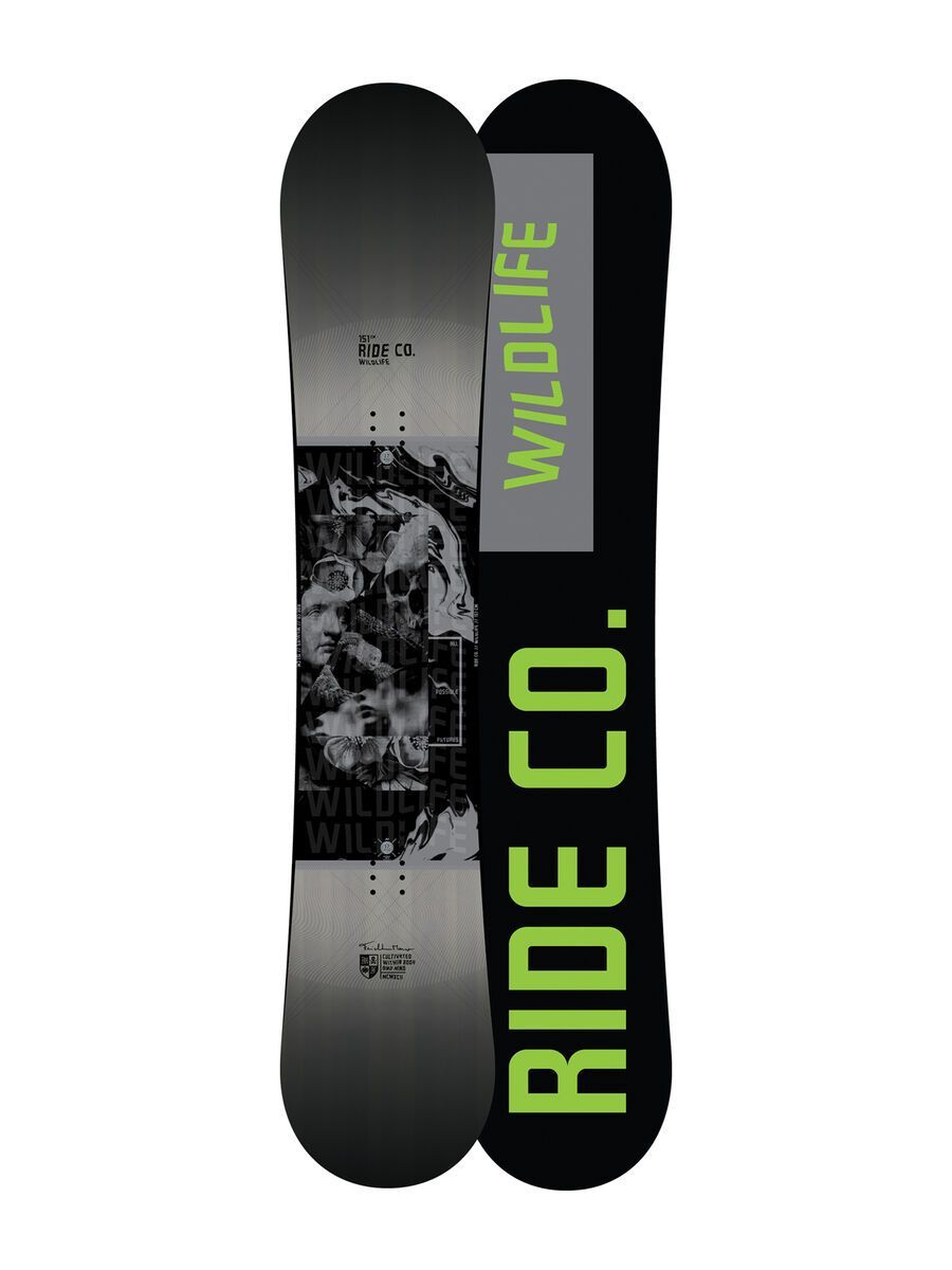 Set: Ride Wild Life 2017 + Ride EX 2017, black - Snowboardset - Bild 2