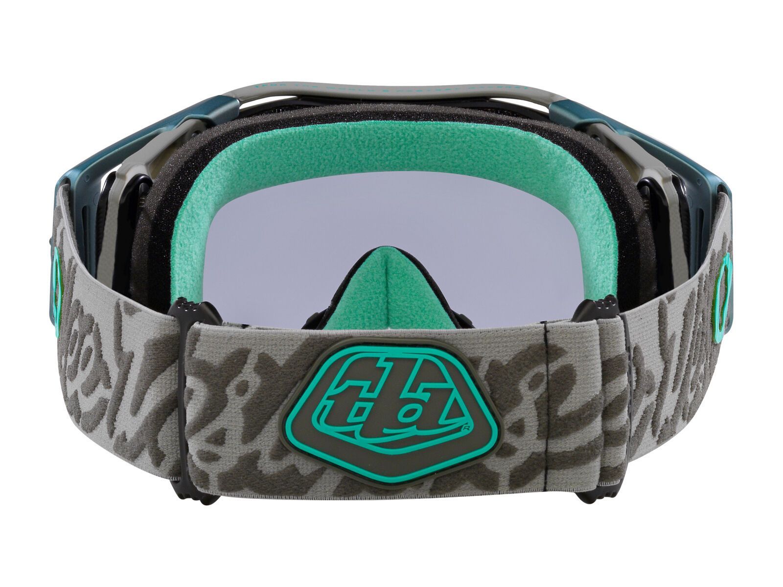 Oakley Airbrake MTB Troy Lee Designs, Light Grey, tactical green - Bild 4