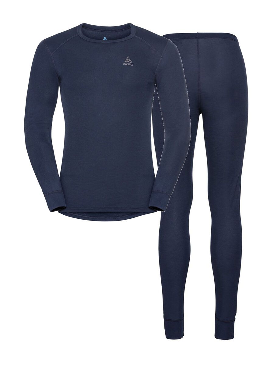 Odlo Men's Active Warm Eco Baselayer Set, diving navy - Bild 1