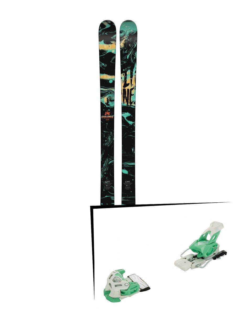 Set: Line Chronic 2018 + Tyrolia Attack 12 solid white mint - Bild 1