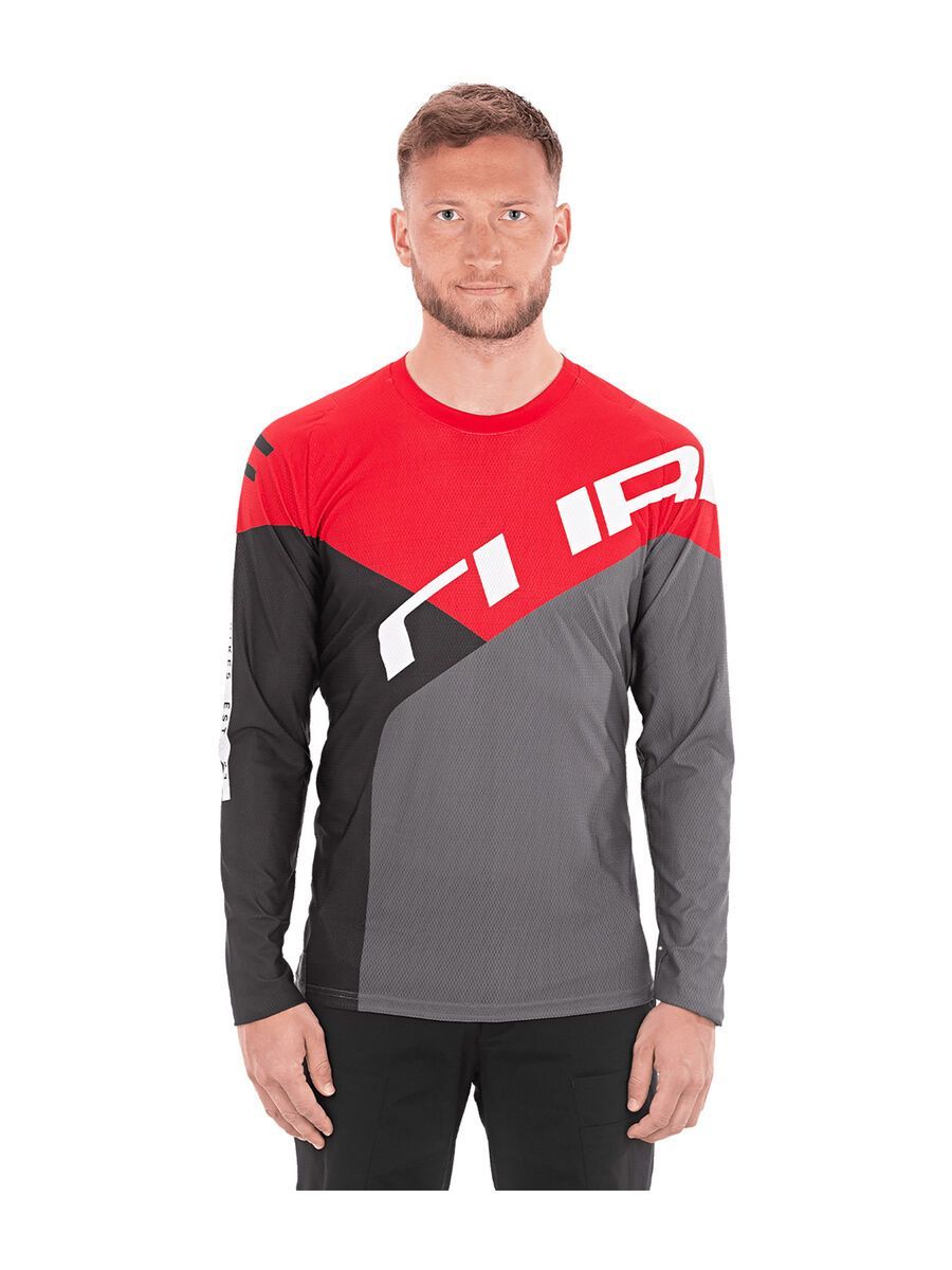 Cube Edge Rundhalstrikot langarm, black´n´red - Bild 2