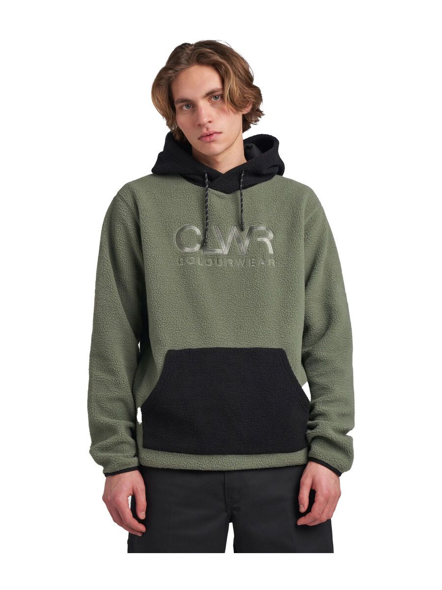 Colourwear Teddy Hood 2.0, grey green - Bild 1