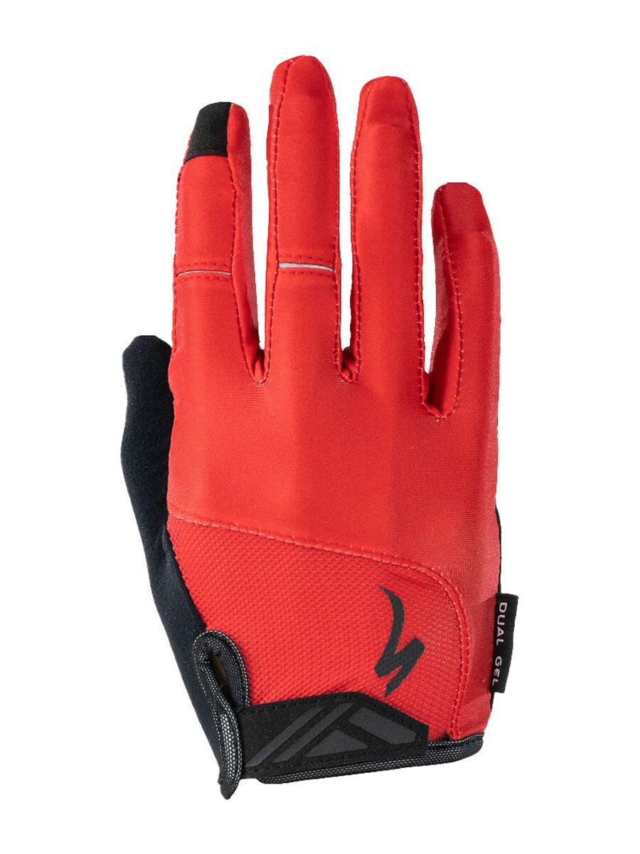 Specialized Men's Body Geometry Dual-Gel Long Finger Gloves, red - Bild 1