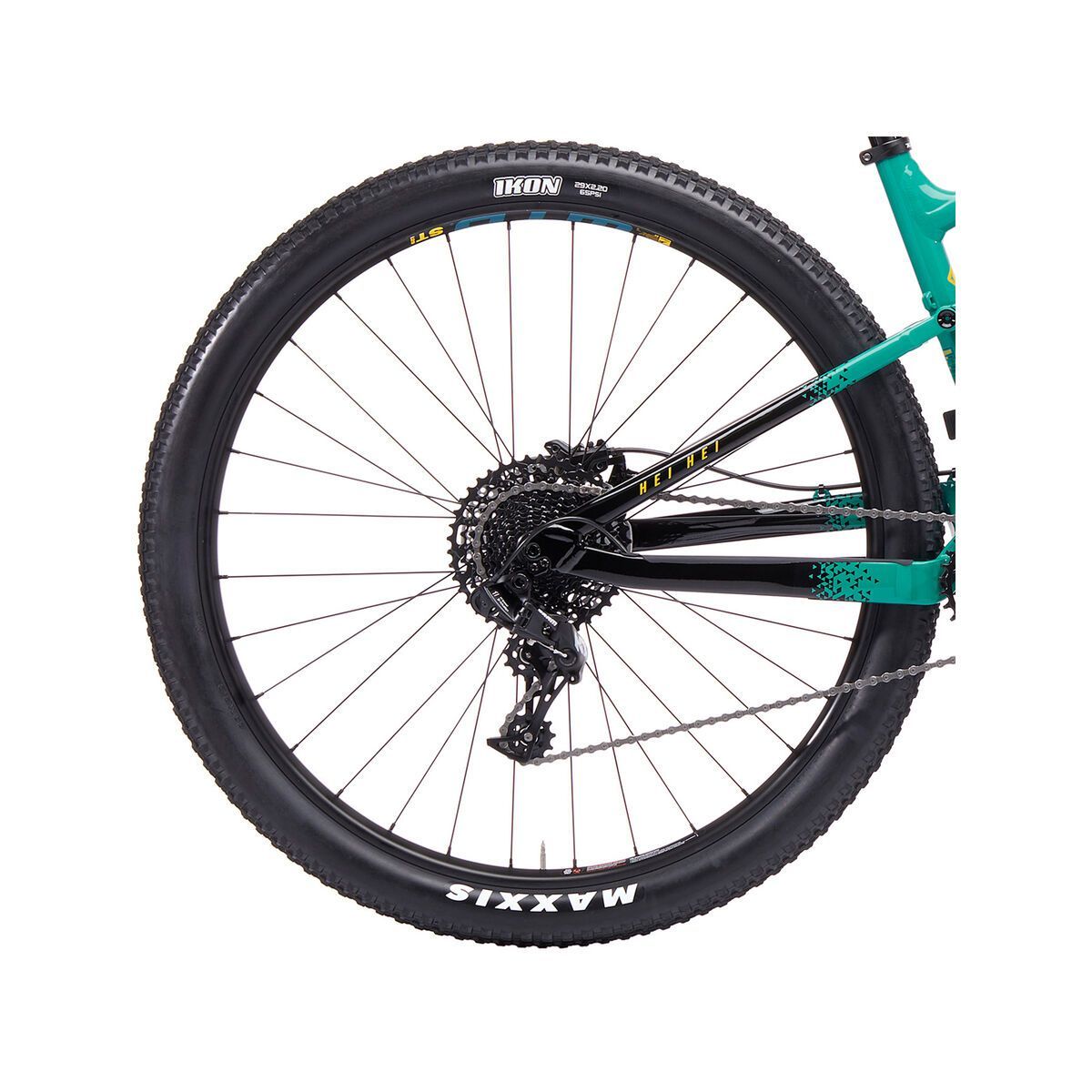 Kona Hei Hei, gloss seafoam & black w/ seafoam, yellow, & black decals - Bild 5