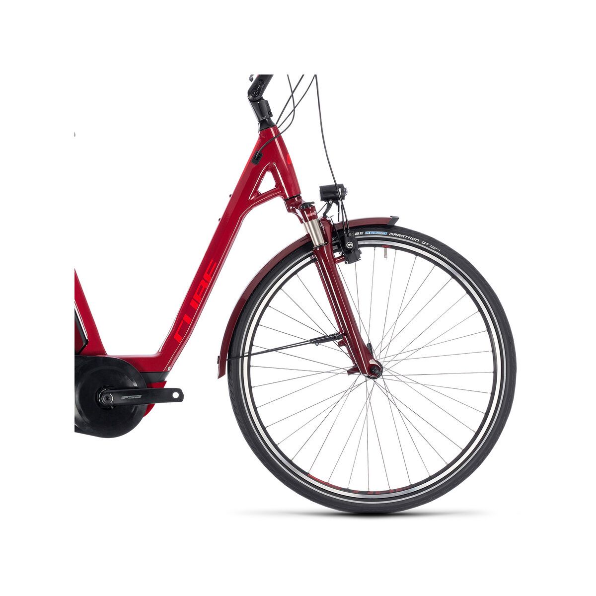 Cube Town Hybrid Pro 400 Easy Entry, darkred´n´red - Bild 3