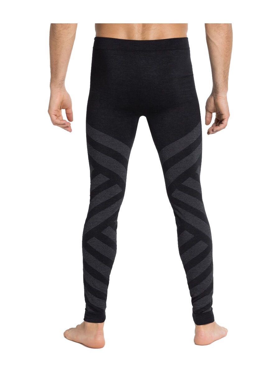 Odlo Natural + Kinship Warm Baselayer Bottoms Men's, black melange - Bild 4