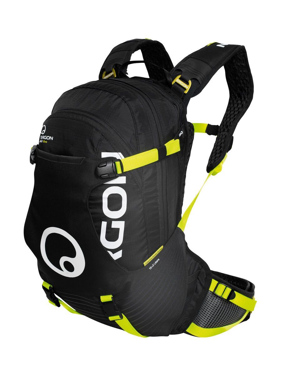 Ergon BA3 Evo Enduro, black/laser lemon - Bild 1