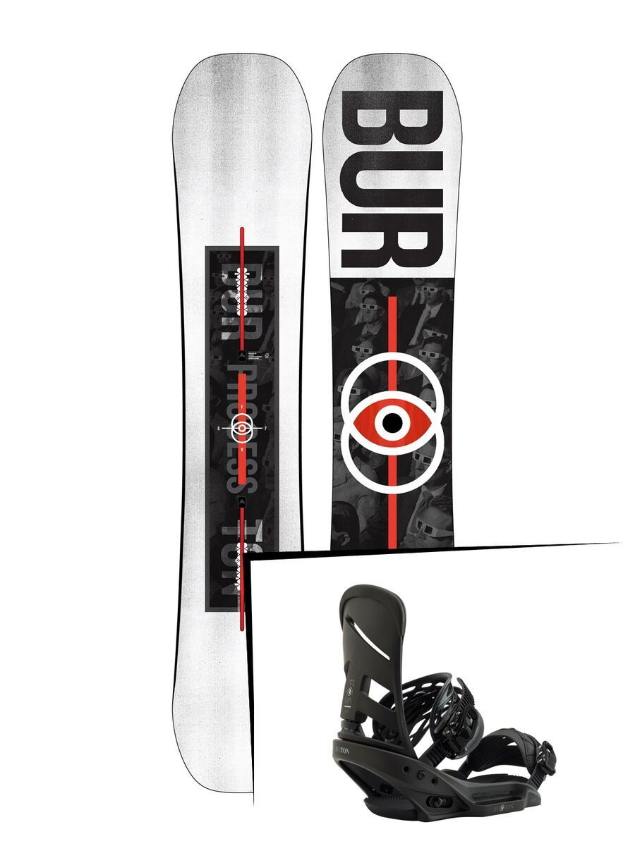 Set: Burton Process Flying V 2019 + Burton Mission EST blackish - Bild 1