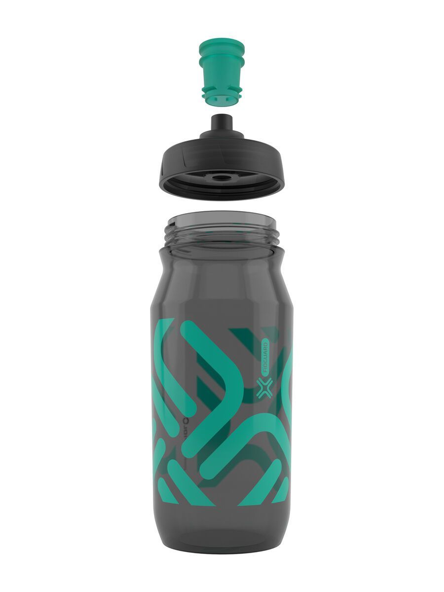 Fidlock Fidguard Bottle 600 Antibacterial, transparent black/green - Bild 3
