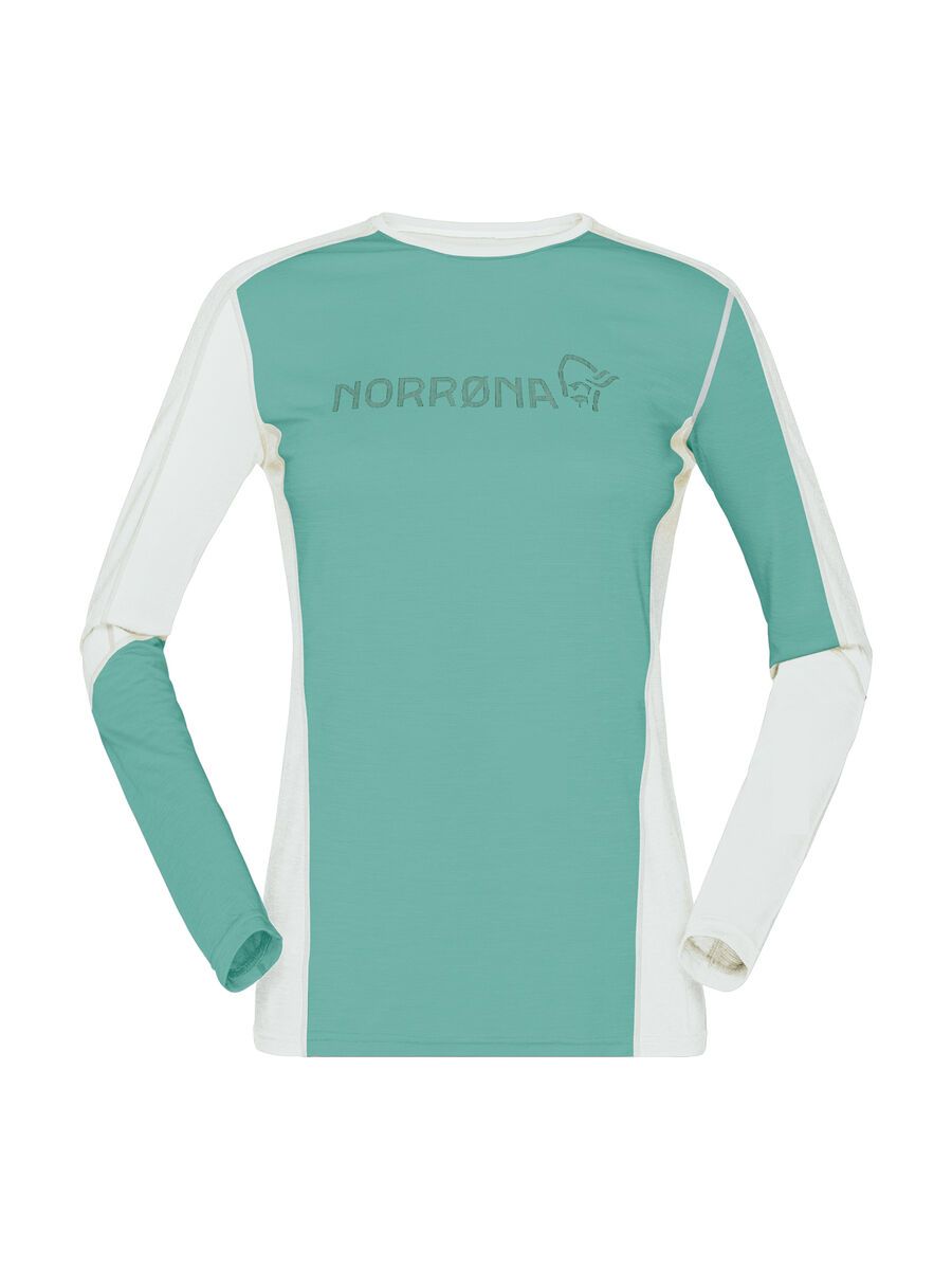 Norrona falketind equaliser merino round Neck W's, malachite green - Bild 1