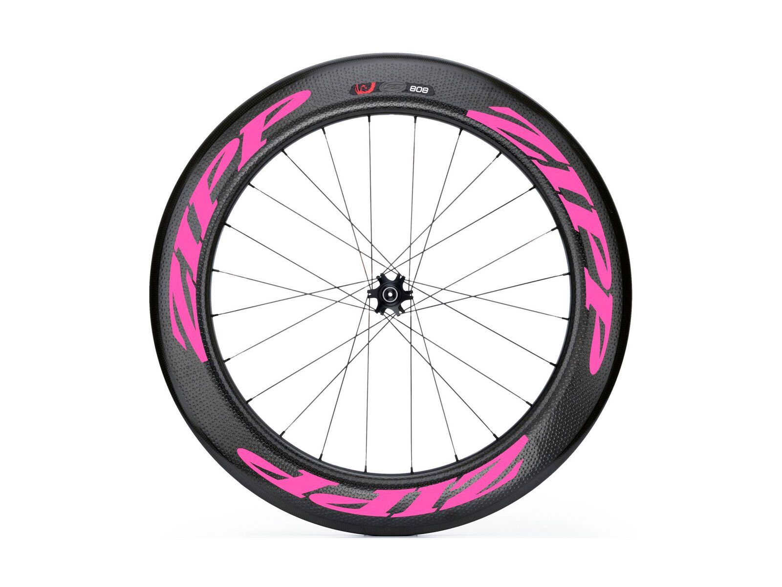 Zipp 808 Firecrest Carbon Clincher Disc-brake, schwarz/pink - Bild 1