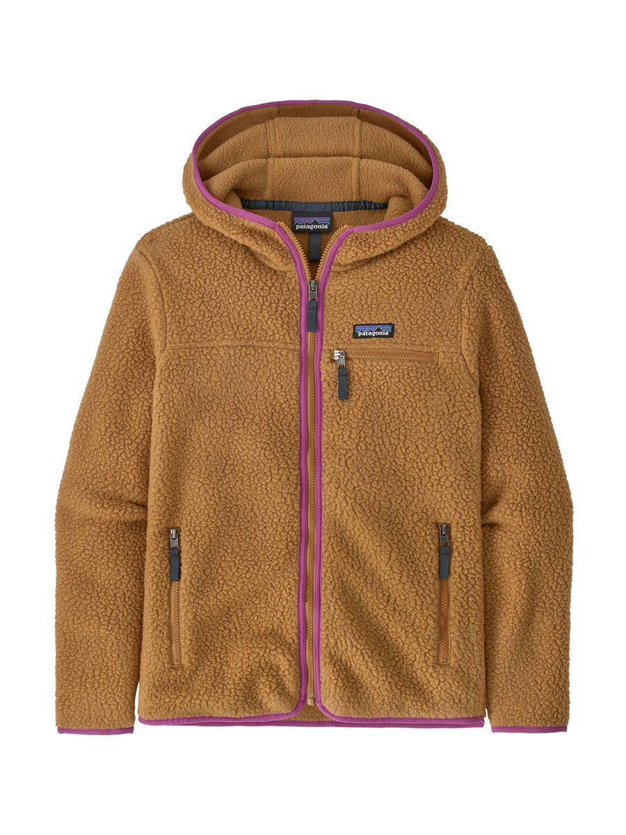 Patagonia Women's Retro Pile Hoody, nest brown w/amaranth pink - Bild 1