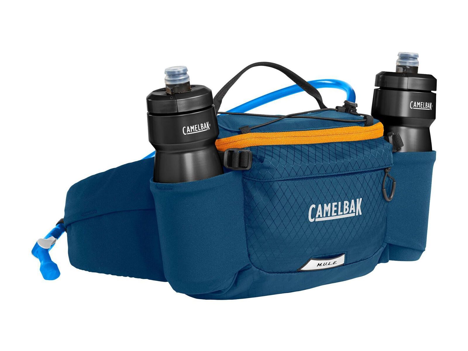 Camelbak M.U.L.E. 5 Waist Pack + 1,5-Liter-Trinkblase, gibraltar navy/orange - Bild 7