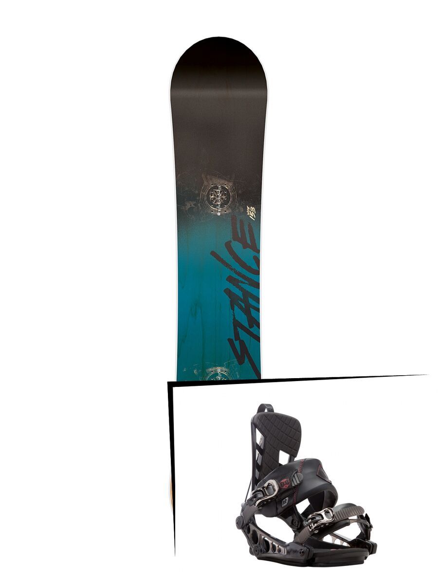 Set: Nitro Stance Wide 2017 + K2 Cinch CTS 2017, black - Snowboardset - Bild 1
