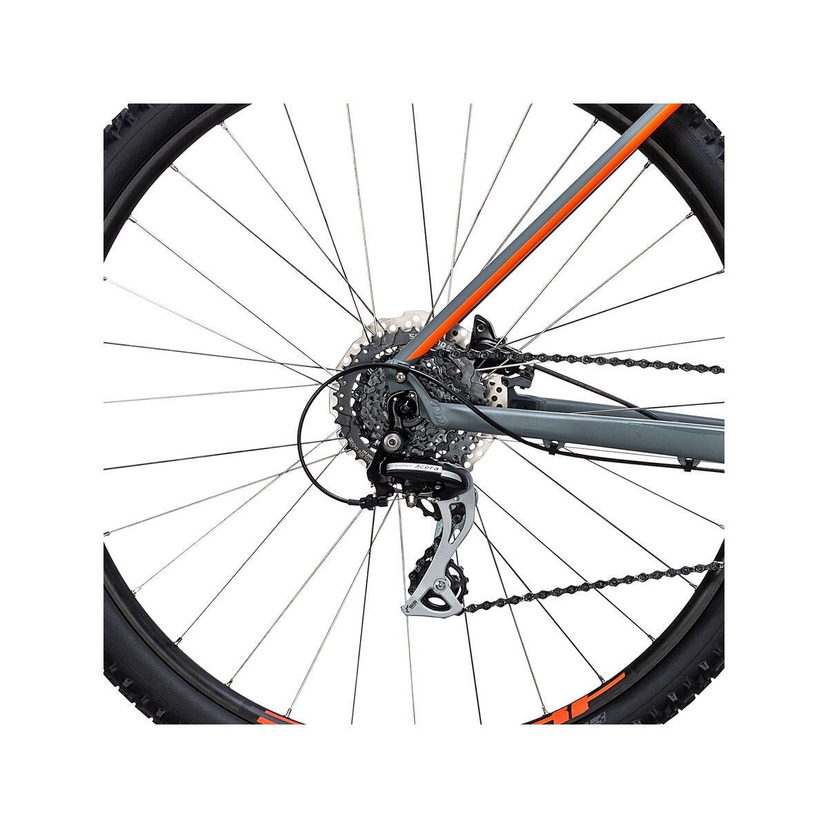 Cube Aim Race 27.5, grey´n´flashorange - Bild 4